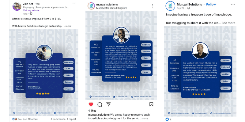 Examples of social proof